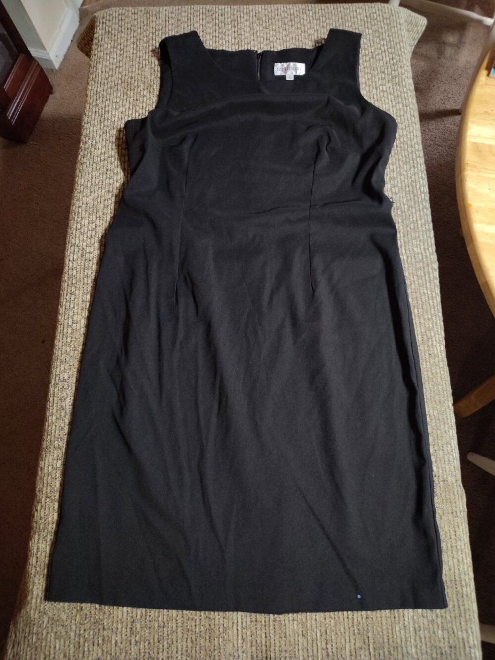 Studio One Women Sleeveless Beaded Dress Size 16 Black